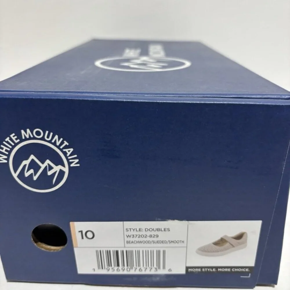 White Mountain Women’s Doubles Mary Jane Shoes, Size 10 M